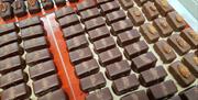 rows of chocolate
