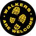 Walkers are Welcome - Black Circle