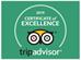 Trip Advisor Certificate of Excellence - 2019