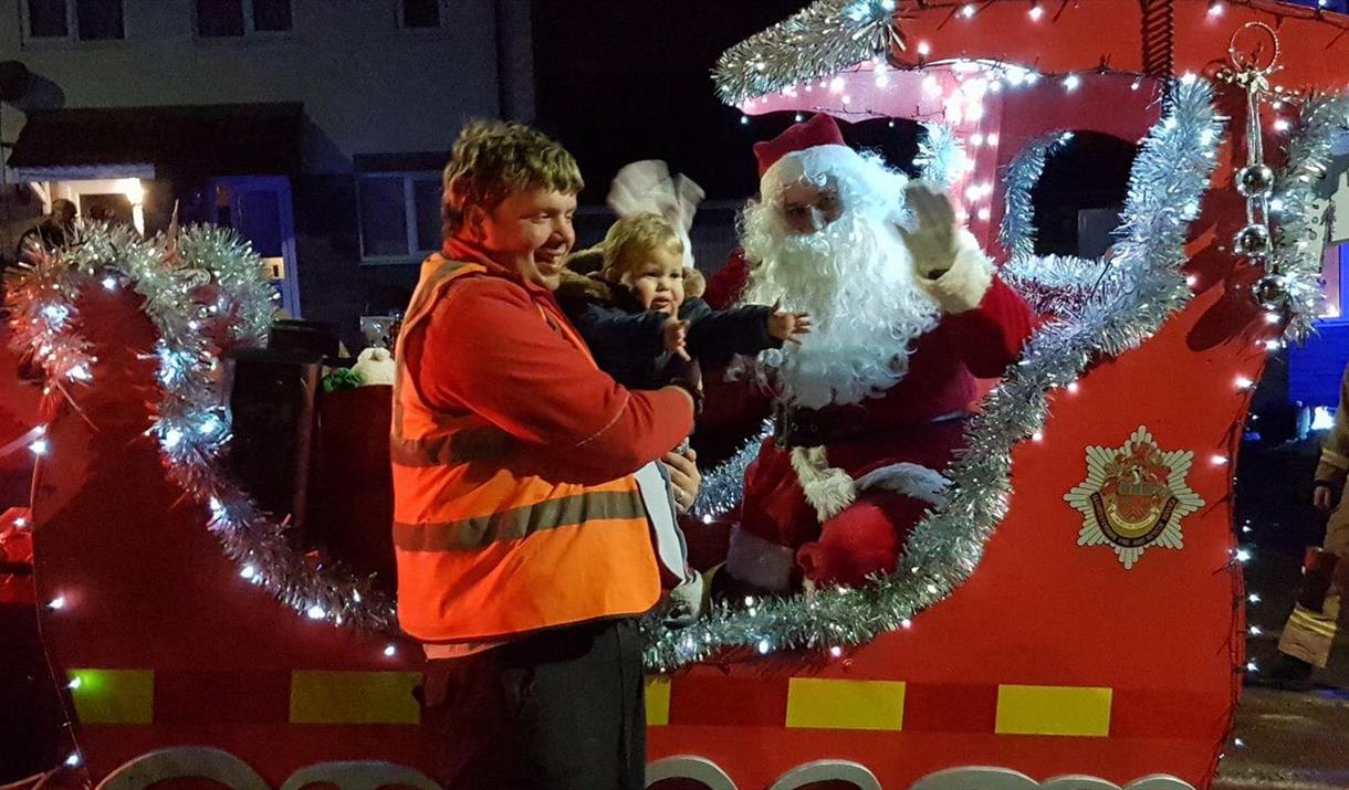 Billy The Coleford Fire Station Christmas Float﻿
