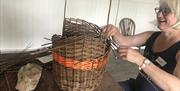 Weave a willow basket with Amanda Rayner at Humble by Nature Kate Humble's farm