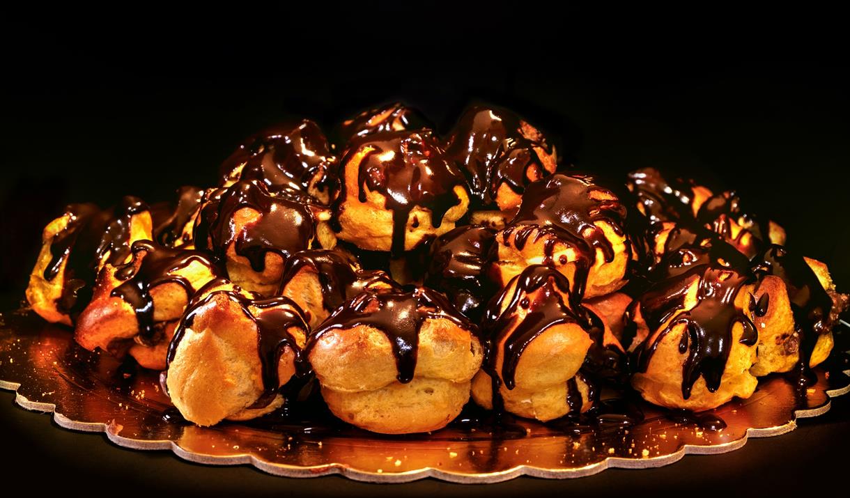 Eclairs and Profiteroles at Harts Barn Cookery School