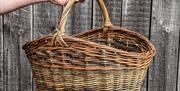 Home-grown willow basket by Clyde Hoare