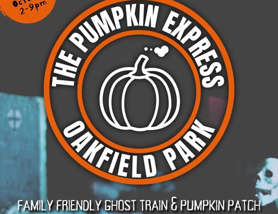 The Pumpkin Express Logo and Dates