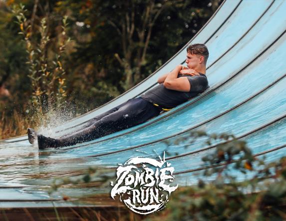 Zombie Run Giant Waterslide