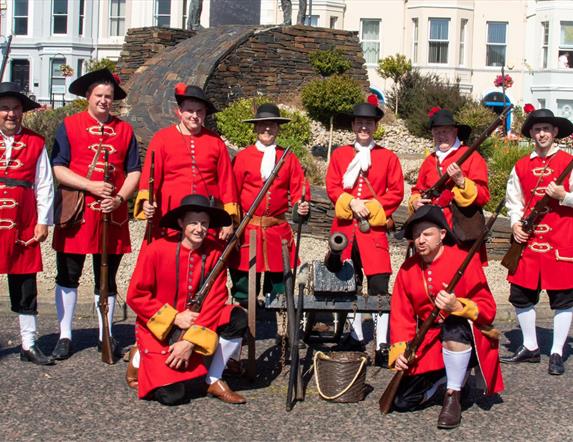 Group photo of people in costume.