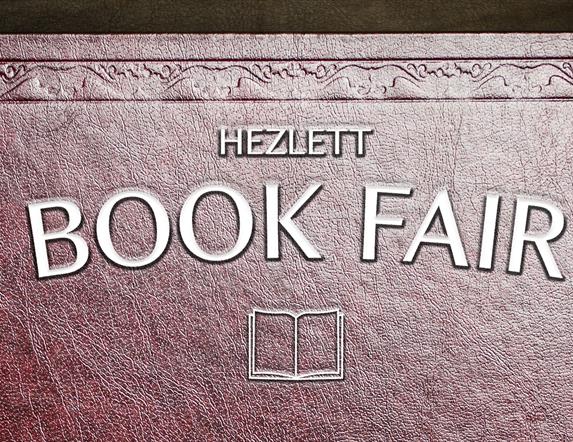 A poster for the National Trust's Hezlett Book Fair.