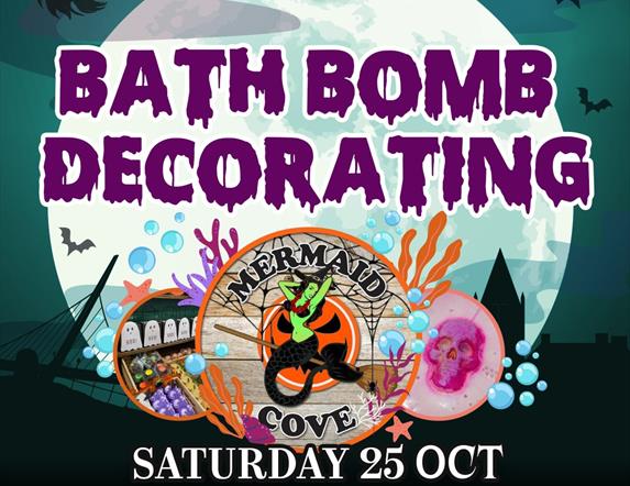 Spooky Bathbomb painting with Mermaid Cove