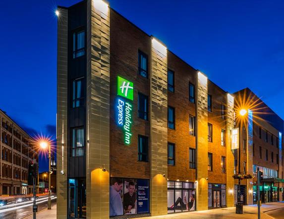 The exterior view of the hotel.