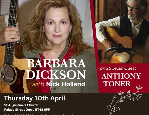 Barbara Dickson with Nick Holland  Special Guest Anthony Toner