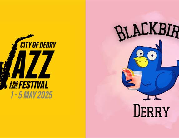 Jazz Festival and Blackbird logos. Details in description.