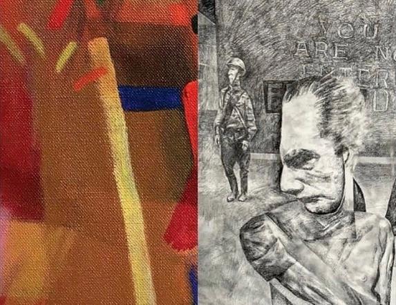 CONTRASTS : THE POETIC AND THE POLITICAL NEW AND RECENT PAINTINGS AND DRAWINGS