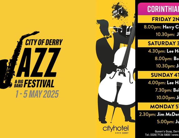 The event list for City Hotel's Jazz lineup.