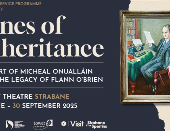 Lines of Inheritance poster for exhibition taking place in the Alley Theatre, Strabane until 30 September 2025