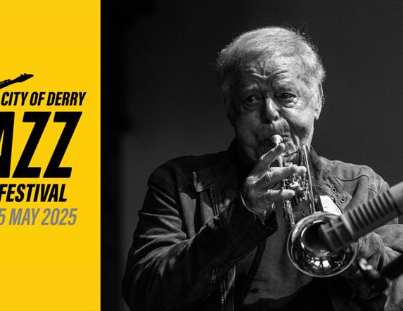 Promotional image of musician playing ahead of the upcoming 'The Live Launch' Classic Jazz at the Guildhall event