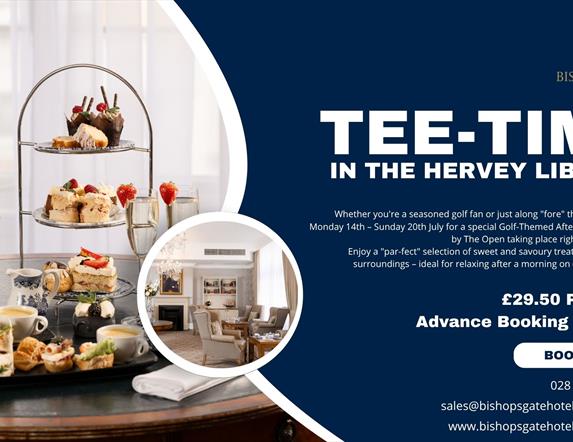 Tee Time - Golf Inspired Afternoon Tea at Bishop's Gate Hotel