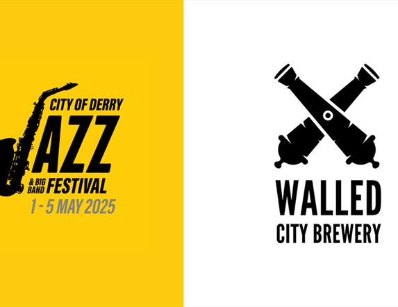 The Jazz Festival and Walled City Brewery logos. Details in description.