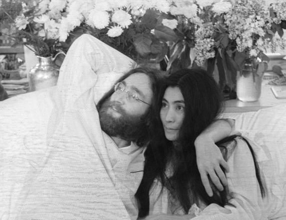 John Lennon and Yoko Ono together