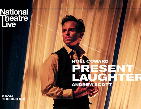 NTLive - Present Laughter poster with Andrew Scott