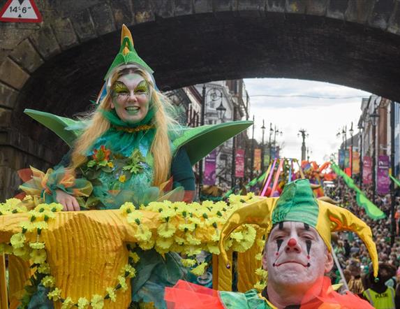 Spring Carnival parade on Shipquay Street