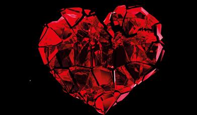 A red Crystalised heart