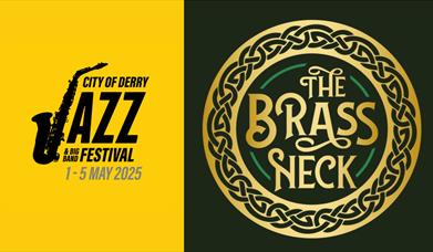 Brass Neck and Jazz Festival logos. Details in description.
