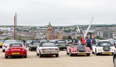 Image of Ebrington Square during 'The Celtic Classic' event.