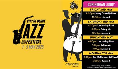 The event list for City Hotel's Jazz lineup.