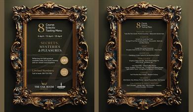 Details of the 8 Course Tasting Menu on offer on selected dates in April at The Ebrington Hotel