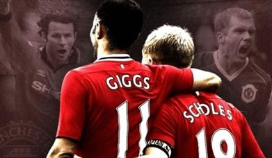 Giggs and Scholes in their jerseys.