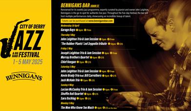 Jazz Hub at Bennigans Bar during the 2025 City of Derry Jazz Festival