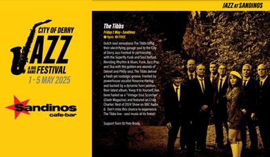 Promotional image for upcoming Jazz events at Sandinos