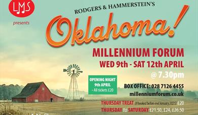 Promotional image for the LMS production of Oklahoma.