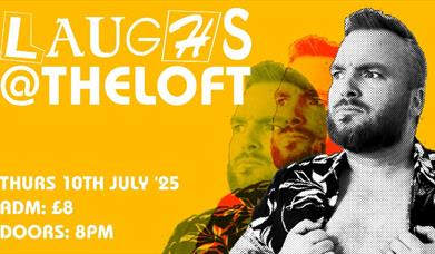Flyer for Laughs @ The Loft