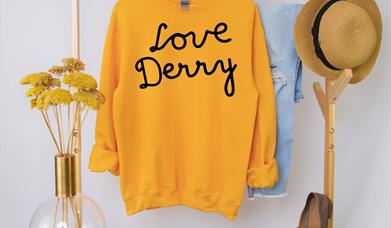 Love Derry yellow jumper