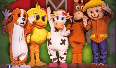 An image of the character from the Old MacDonald's Farm play.