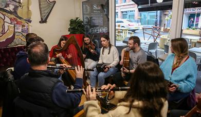 People playing music