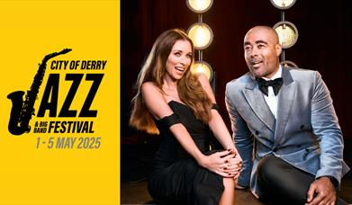 Promotional image of Una Healy and Luke Thomas for their upcoming performance at the City of Derry Jazz Festival 2025