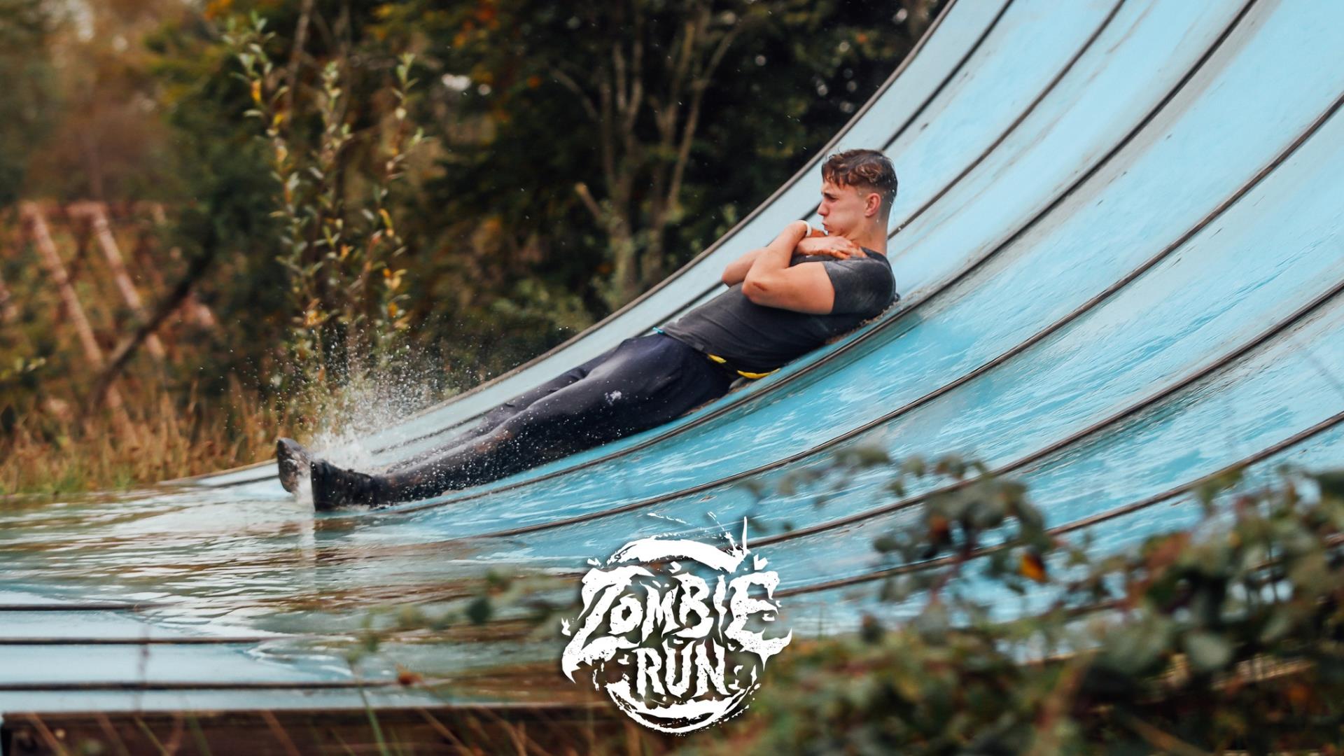 Zombie Run Giant Waterslide