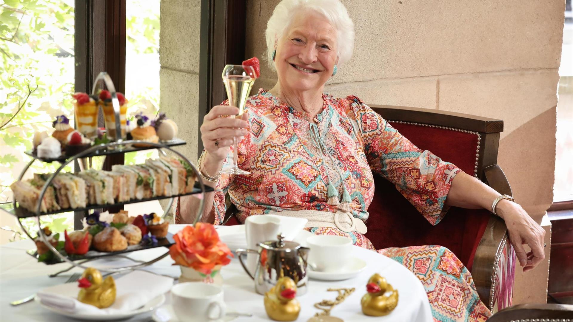 Golden Duck Afternoon Tea with Lady Mary Peters