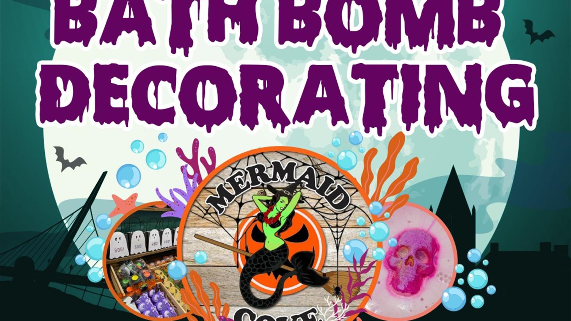 Spooky Bathbomb painting with Mermaid Cove