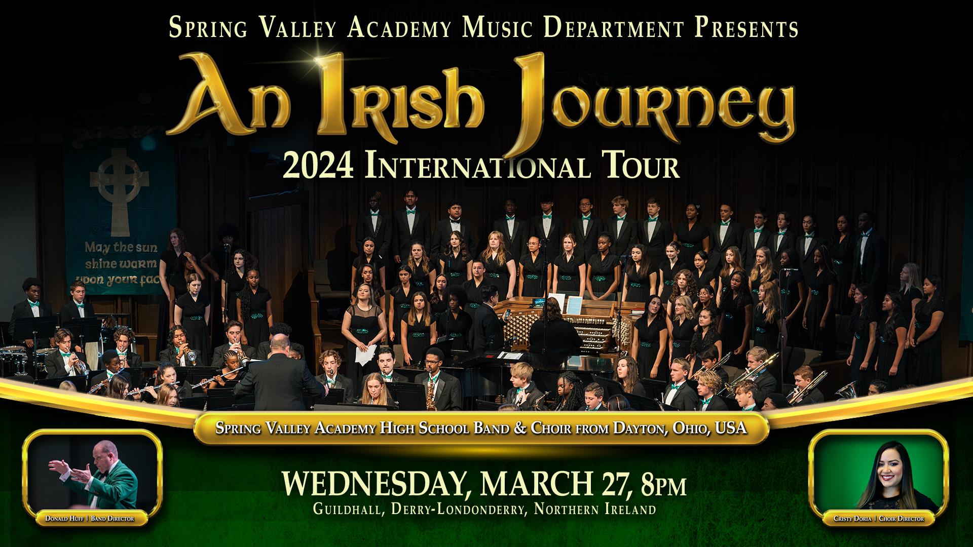 Promotional image for the upcoming 'An Irish Journey' event