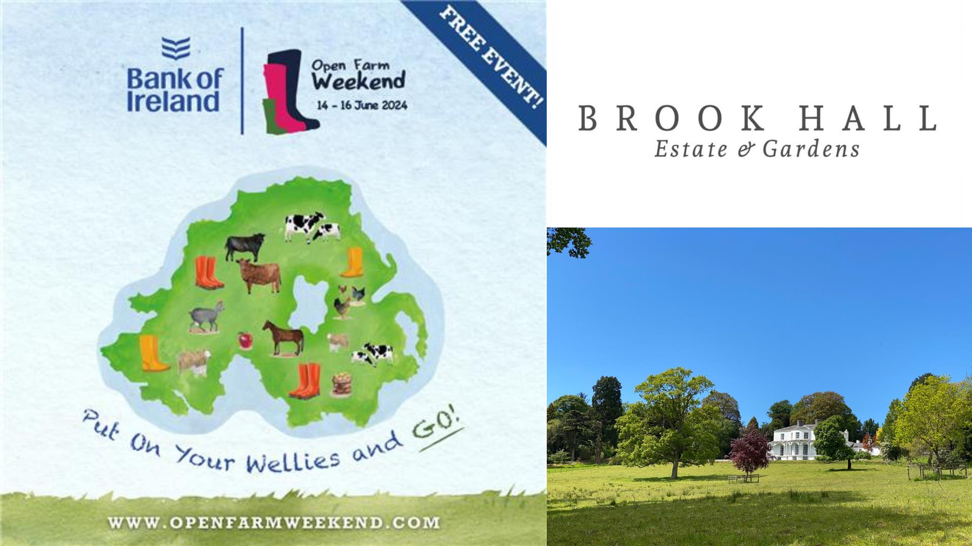 BOIOFW Map Graphic with a photo of Brook Hall and their Logo