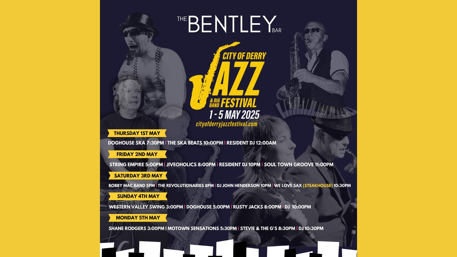 The Bentley Bar jazz lineup. Details in description.