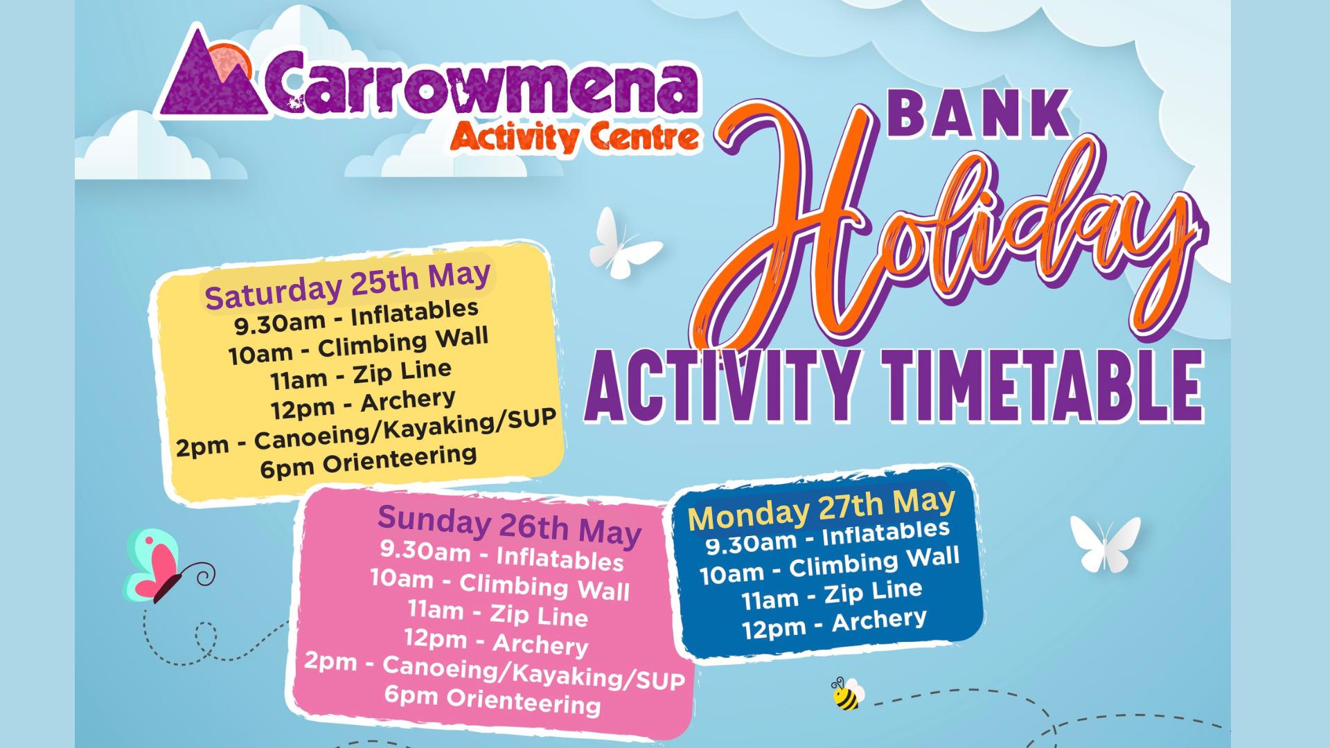 End of May Bank Holiday Extravaganza at Carrowmena