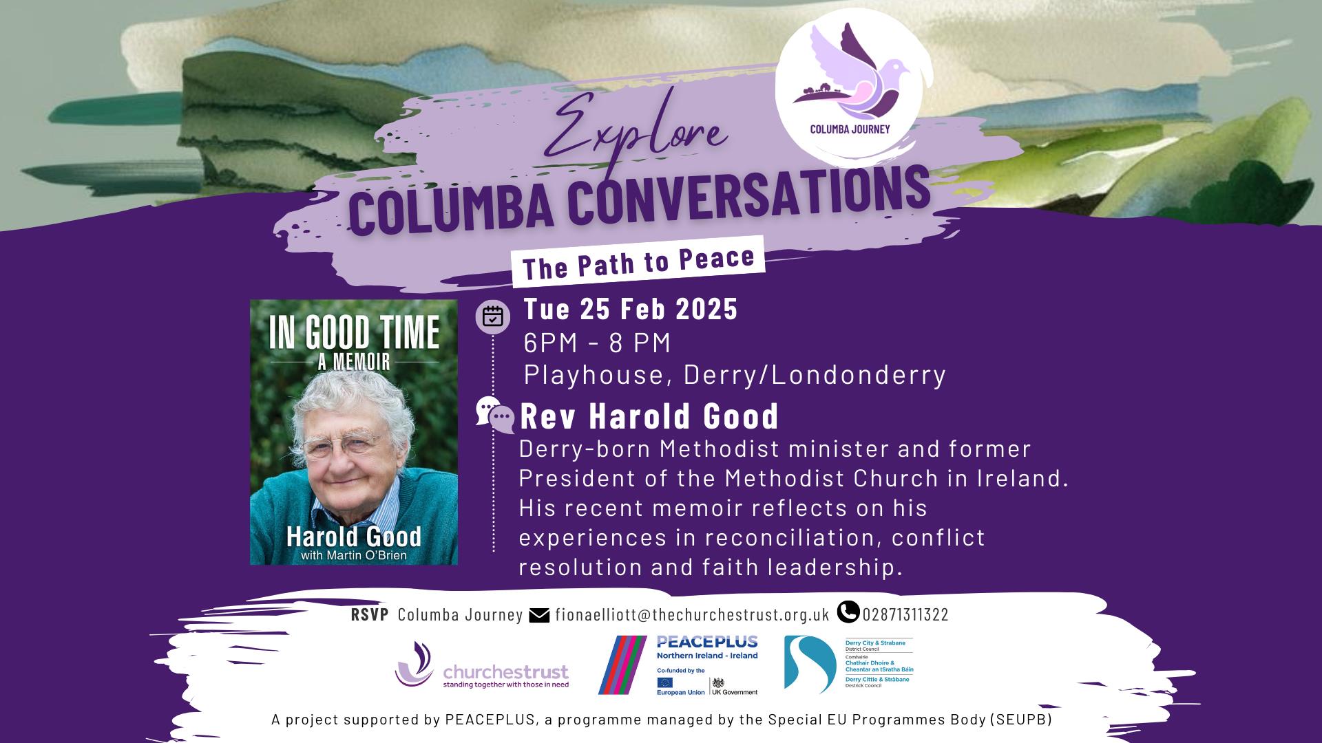 Columba Conversations: Rev Harold Good, The Path to Peace