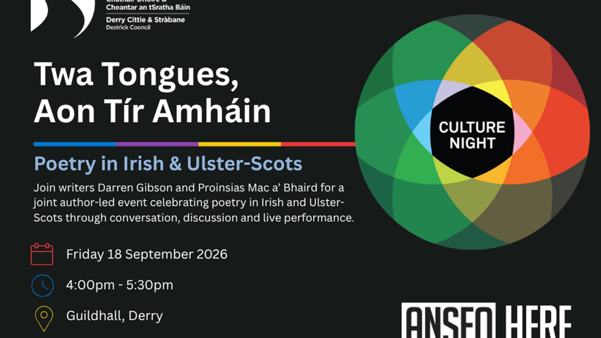 Culture Night logo with event details