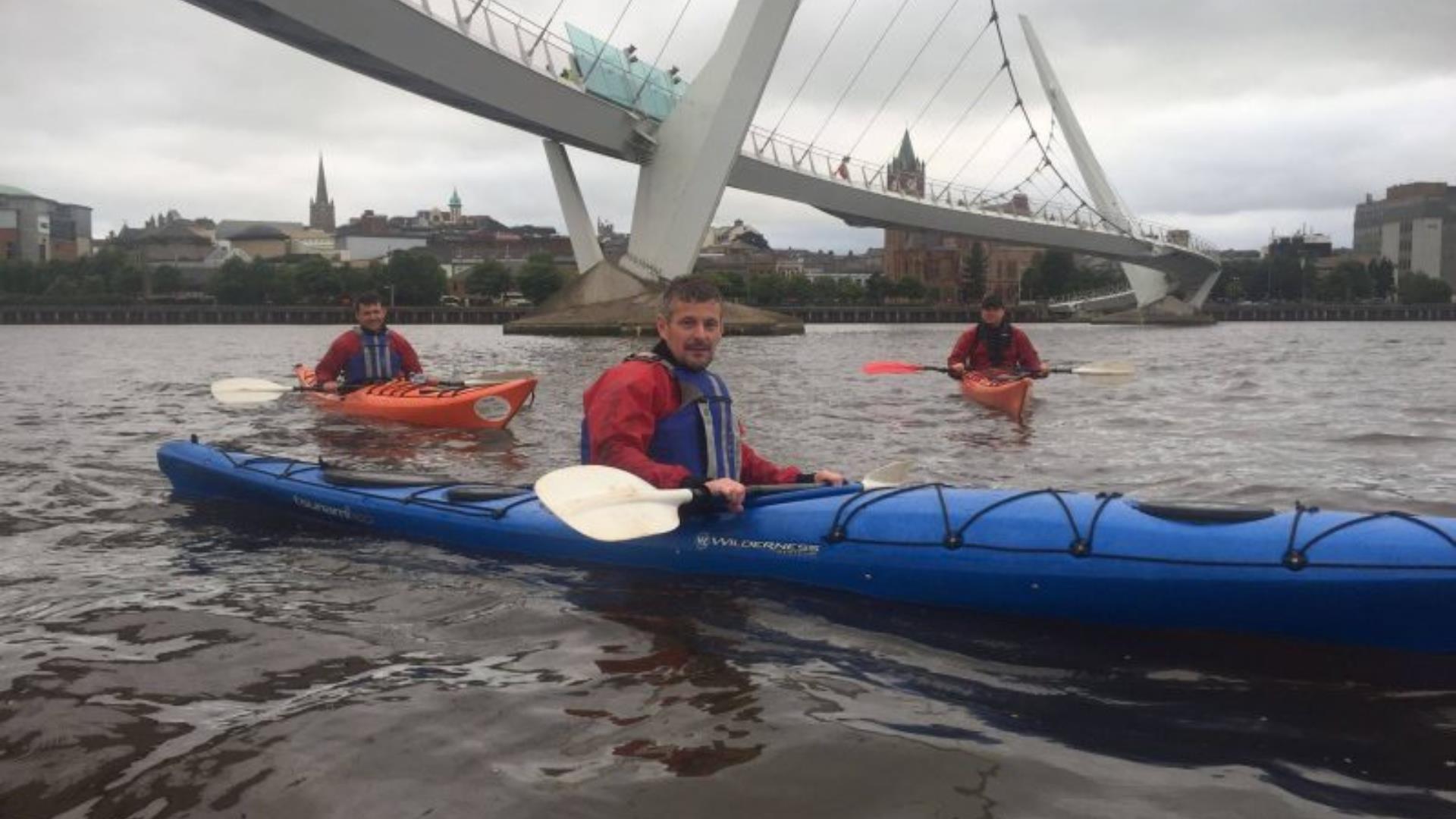 Canoe's at the Peace Bridge