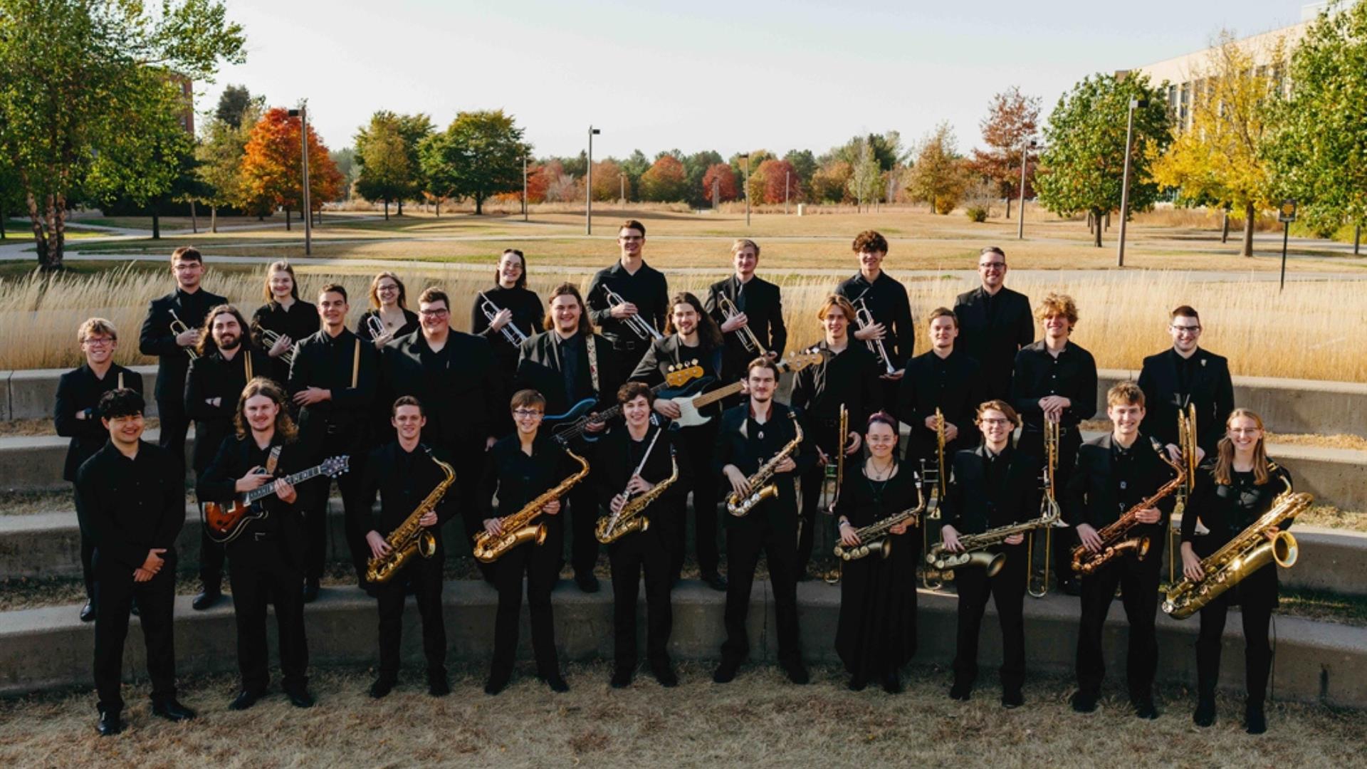 Gustavus Jazz Ensemble group photo