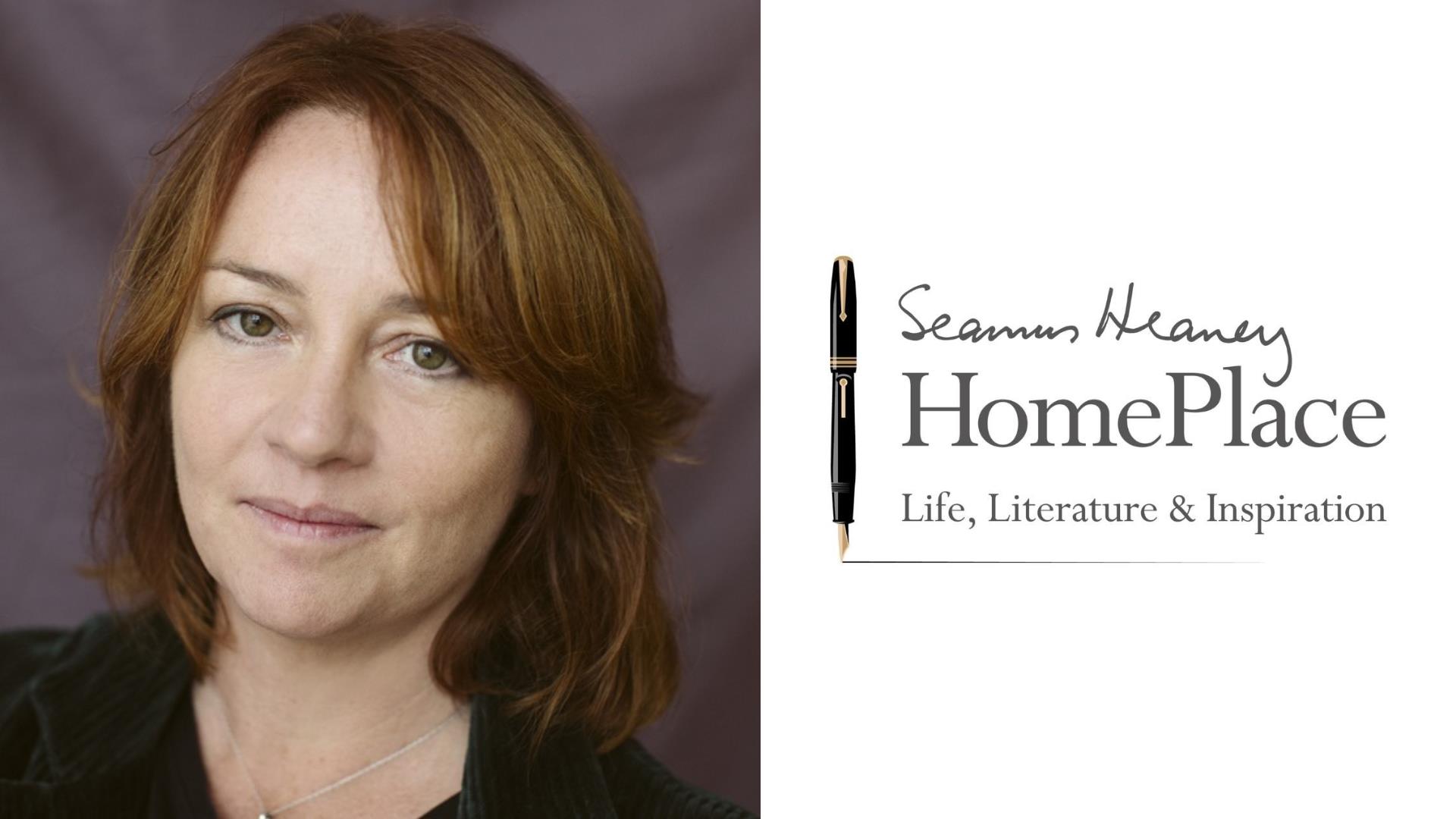 Eimear McBride and the Seamus Heaney HomePlace logo.